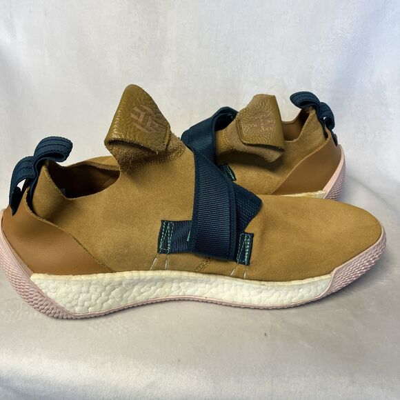 ADIDAS Mens James Harden LS 2 Buckle Trace Cargo Tan Suede Shoes Size 12